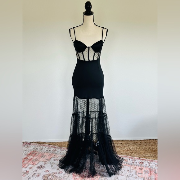 12th Tribe Dresses & Skirts - Sheer Block Bodycon Maxi Dress